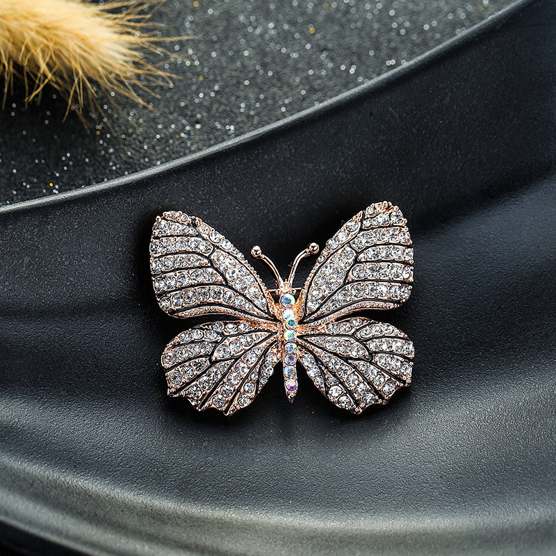 Xingyunday Nouă broșă de lux pentru nuntă cu strasuri de animale, picătură de ulei, fluture, insecte, accesorii pentru îmbrăcăminte, broșe femei