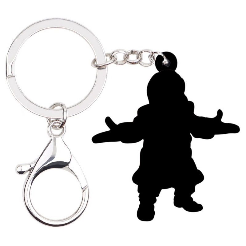 Bonsny Acrilic Crăciun Moș Crăciun Brelocuri Brelocuri Inele Decorare Cadou Bijuterii Pentru Femei Fete Geanta Poșeta Mașină Brelocuri 2018