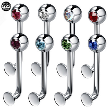 1PC Titanium Gem Dermal Anchor Top Piercing Sexy Vagina Eyebrow Labret Lip Helix Piercings Ушен хрущял Tragus Piercing Бижута