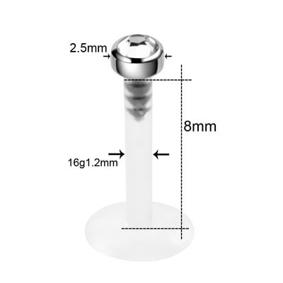 1PC bijuterie de titan Ancoră Dermală Top Piercing Sexy Vagin Sprâncene Labret Buze Helix Piercings Ureche Cartilaj Tragus Piercing Bijuterii