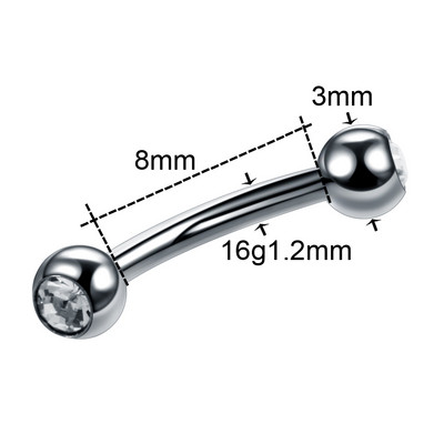 1PC bijuterie de titan Ancoră Dermală Top Piercing Sexy Vagin Sprâncene Labret Buze Helix Piercings Ureche Cartilaj Tragus Piercing Bijuterii
