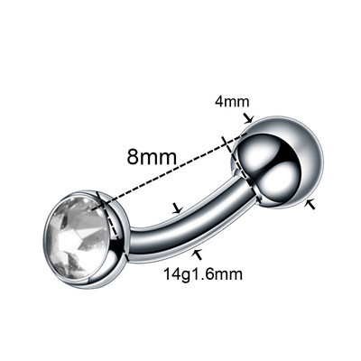 1PC bijuterie de titan Ancoră Dermală Top Piercing Sexy Vagin Sprâncene Labret Buze Helix Piercings Ureche Cartilaj Tragus Piercing Bijuterii