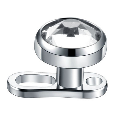 1PC titan mixt stea inimă rotundă CZ bijuterie stil ancoră dermică top și bază piercing piele scafandru piercing suprafață bijuterii fete sexy