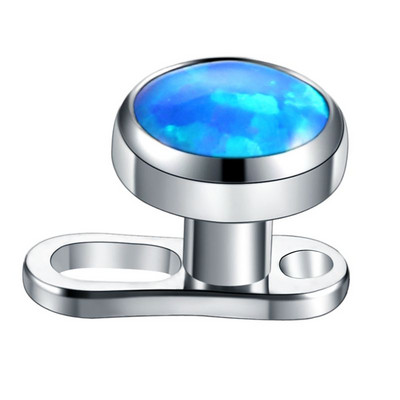 1PC titan mixt stea inimă rotundă CZ bijuterie stil ancoră dermică top și bază piercing piele scafandru piercing suprafață bijuterii fete sexy