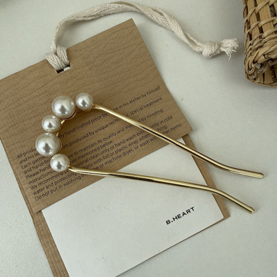 2021 Agrafe de păr cu perle în formă de U Mânere Furci din aliaj simplu Instrument de coafat Agrafe Nouă decorare pentru îmbrăcămintea de îndoire magică