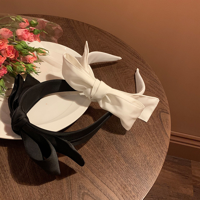 2022 noi femei de culoare solidă bentiță cu arc nod bentiță răsucite bentițe încrucișate cerc de păr negru accesorii de păr fete