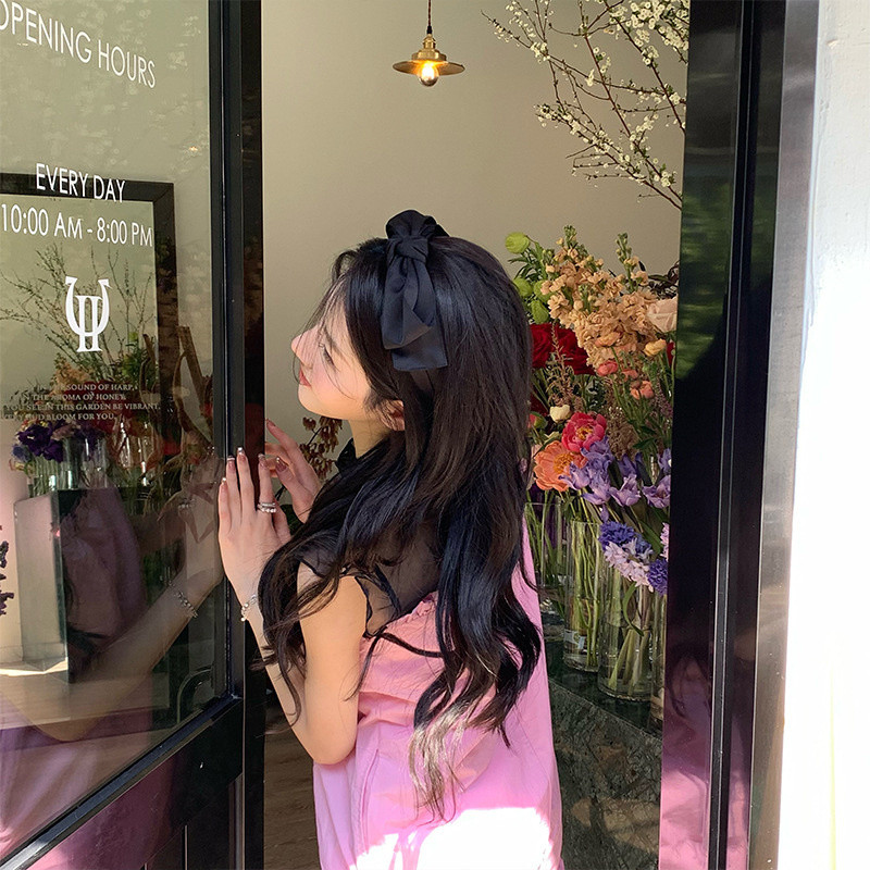 2022 noi femei de culoare solidă bentiță cu arc nod bentiță răsucite bentițe încrucișate cerc de păr negru accesorii de păr fete