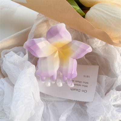 2022 Γυναικείες Καλοκαιρινή Παραλία Γεωμετρικά λουλούδια Μαλλιά Νύχια Κλιπ καρχαρίας Ιδιοσυγκρασία Κλιπ φουρκέτας Αλογοουρά Κλιπ για τα μαλλιά