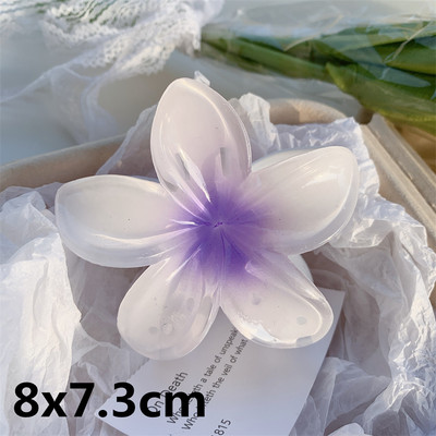 2022 Γυναικείες Καλοκαιρινή Παραλία Γεωμετρικά λουλούδια Μαλλιά Νύχια Κλιπ καρχαρίας Ιδιοσυγκρασία Κλιπ φουρκέτας Αλογοουρά Κλιπ για τα μαλλιά