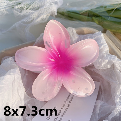 2022 Γυναικείες Καλοκαιρινή Παραλία Γεωμετρικά λουλούδια Μαλλιά Νύχια Κλιπ καρχαρίας Ιδιοσυγκρασία Κλιπ φουρκέτας Αλογοουρά Κλιπ για τα μαλλιά