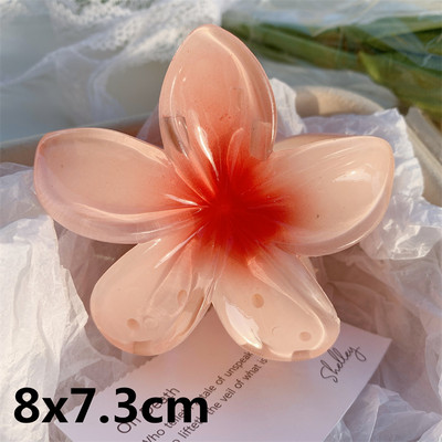 2022 Γυναικείες Καλοκαιρινή Παραλία Γεωμετρικά λουλούδια Μαλλιά Νύχια Κλιπ καρχαρίας Ιδιοσυγκρασία Κλιπ φουρκέτας Αλογοουρά Κλιπ για τα μαλλιά