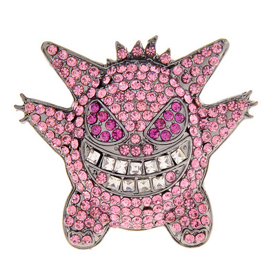 CINDY XIANG Broșă cu strass Rock Devil Femei și bărbați Pin 2 culori disponibile Accesorii pentru haine de înaltă calitate