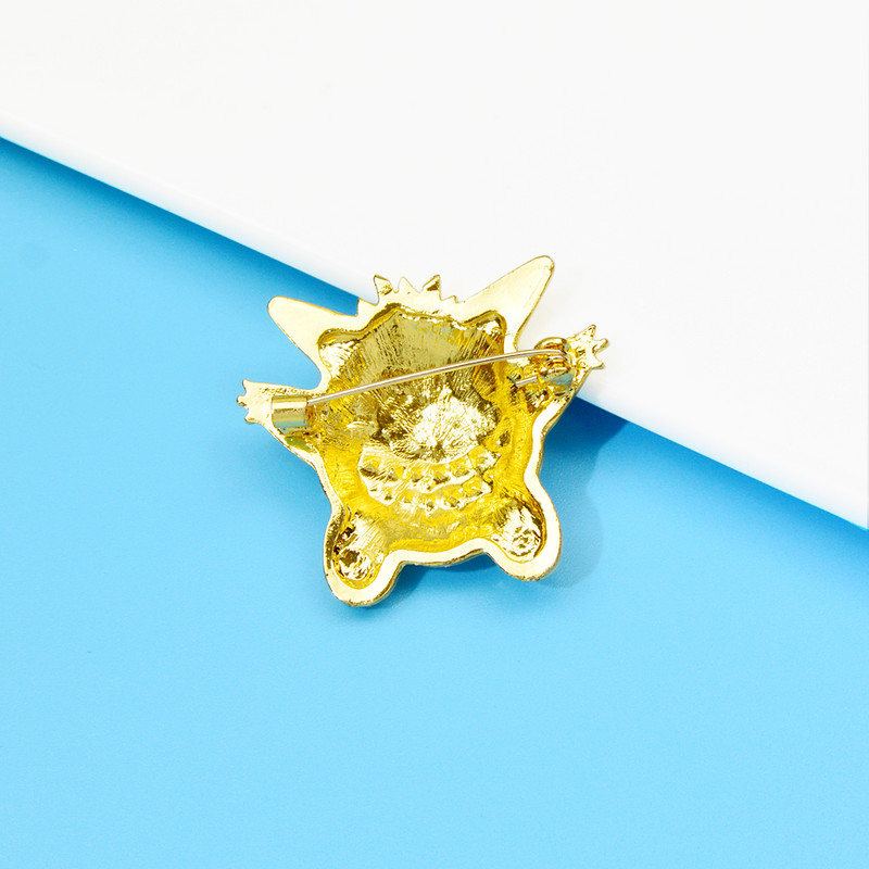 CINDY XIANG Broșă cu strass Rock Devil Femei și bărbați Pin 2 culori disponibile Accesorii pentru haine de înaltă calitate