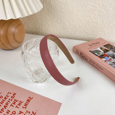 Seria roz Bentite cu burete căptușite pentru femei Bentițe de păr subțiri și late pentru fete Cerc de păr prințesă Benzi de modă Accesorii pentru acoperirea capului