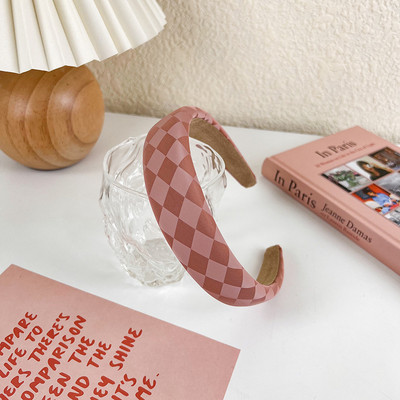 Seria roz Bentite cu burete căptușite pentru femei Bentițe de păr subțiri și late pentru fete Cerc de păr prințesă Benzi de modă Accesorii pentru acoperirea capului