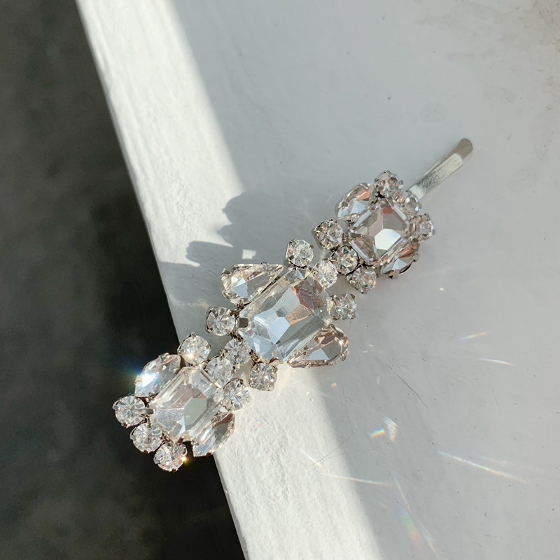 2020 Coreea agrafe de păr cu cristal strălucitor stil simplu agrafe laterale geometrice agrafe de păr cu strasuri accesorii de păr pentru fete