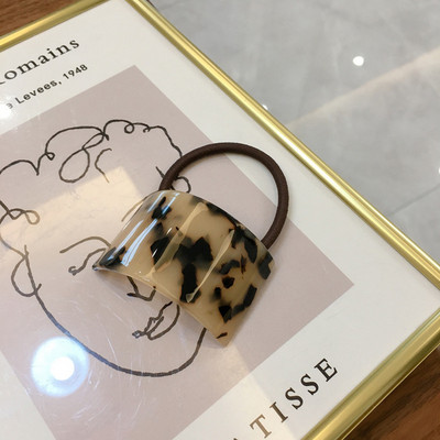 FFLACELL, la modă, retro, acetat, colorat, geometric, curbat, imprimeu leopard, cap elastic, frânghie, accesorii de păr pentru femei, fete