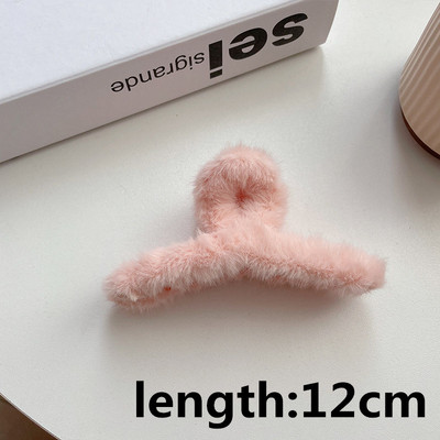 Iarna 2022 Gheară de păr elegantă de pluș, acrilic elegant, agrafă de blană artificială, agrafă, accesorii de păr pentru femei, fete