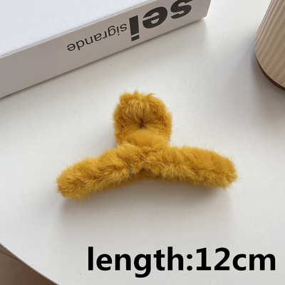 Iarna 2022 Gheară de păr elegantă de pluș, acrilic elegant, agrafă de blană artificială, agrafă, accesorii de păr pentru femei, fete