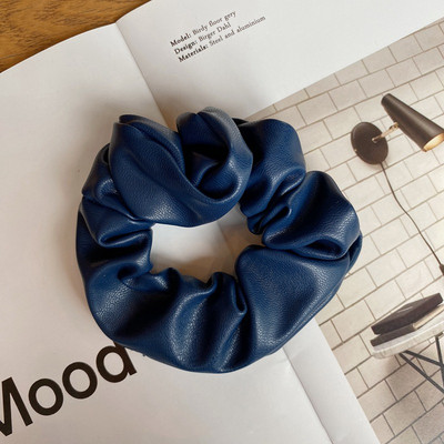 FFLACEL őszi téli bőr nagy elasztikus hajpántok Scrunchies vintage egyszínű fejpántok hajkiegészítők