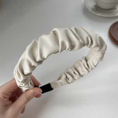 FFLACEL őszi téli bőr nagy elasztikus hajpántok Scrunchies vintage egyszínű fejpántok hajkiegészítők