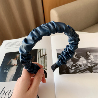 FFLACEL őszi téli bőr nagy elasztikus hajpántok Scrunchies vintage egyszínű fejpántok hajkiegészítők