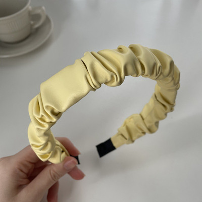 FFLACEL őszi téli bőr nagy elasztikus hajpántok Scrunchies vintage egyszínű fejpántok hajkiegészítők