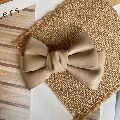 FFLACEL őszi téli bőr nagy elasztikus hajpántok Scrunchies vintage egyszínű fejpántok hajkiegészítők