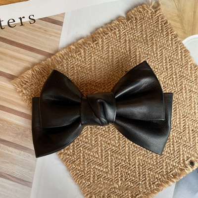 FFLACEL őszi téli bőr nagy elasztikus hajpántok Scrunchies vintage egyszínű fejpántok hajkiegészítők