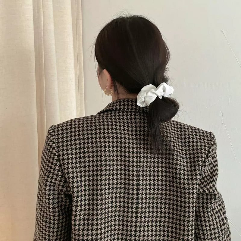 FFLACEL őszi téli bőr nagy elasztikus hajpántok Scrunchies vintage egyszínű fejpántok hajkiegészítők