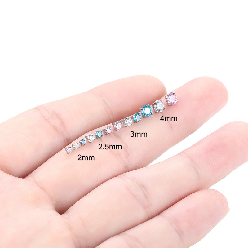 1PC Titan Gheare CZ Dermal Top Capetele Filetate Interna Piercing Nas Buze Cartilaj Helix Industrial Piercing Nariz Bijuterii