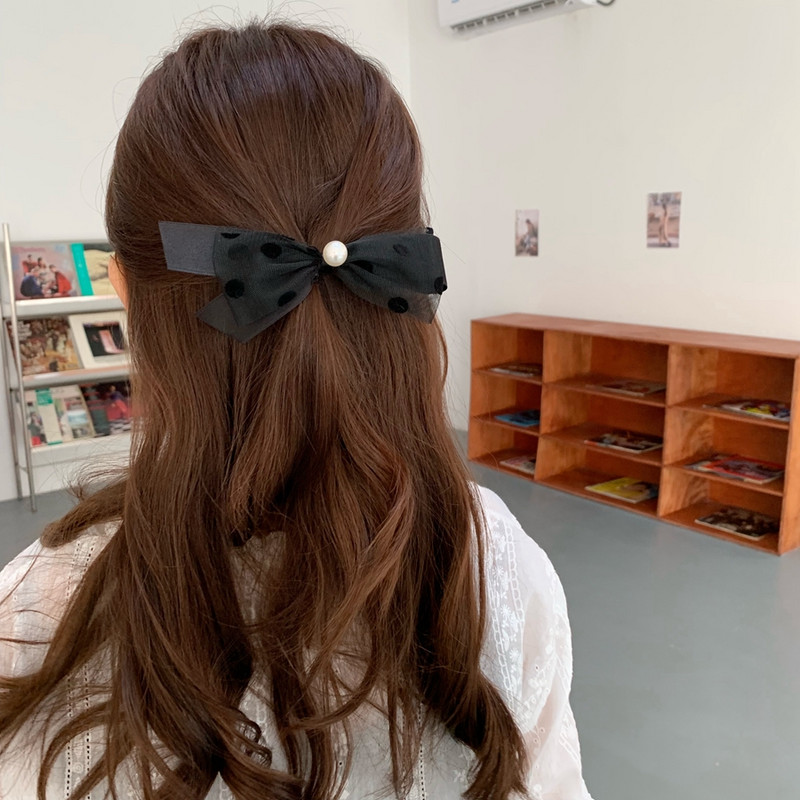 Fflacell, elegant, retro, catifea neagră, agrafă cu fundă, coreeană, cu fundă neagră, bentite pentru cap pentru femei, cadouri de petrecere pentru fete