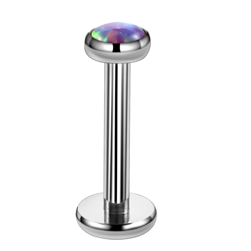1 db titán opál38 CBR fül Tragus Helix porc piercingek opál orr csavaros gyűrűk Septum Clicker Daith fülbevaló Labret ékszer