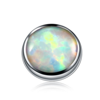 1PC 100% Titan Opal de Foc Micro Piercing Dermal Anchor Top Skin Diver înlocuibil 4mm Tops Piercing Sexy Body Jewelry