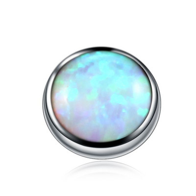 1PC 100% Titan Opal de Foc Micro Piercing Dermal Anchor Top Skin Diver înlocuibil 4mm Tops Piercing Sexy Body Jewelry