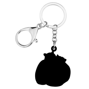 Bonsny Acrylic Lovely Raccoon Keychains Μπρελόκ Μεγάλης αισθητικής Ζώο μπρελόκ κοσμήματα για γυναίκες Kids lover Fashion Gift Charms