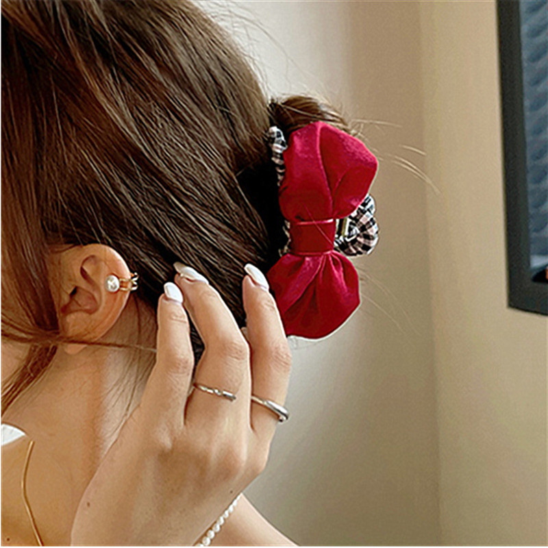 FFLACELL Корейски нов стил Уникален сладък летящ лък за малка вещица Акрилна плоча Щипка за коса Бижута Подарък за жени Момичета