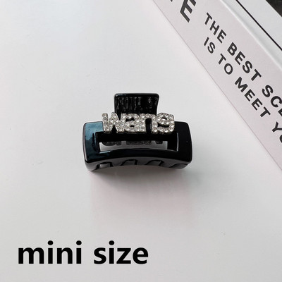 Agrafe pentru gheare de păr negru coreean pentru femei Accesorii pentru crabi Agrafă cu gheare cu strasuri Agrafe pentru clemă de crab Bijuterii de modă