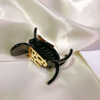 Agrafe pentru gheare de păr negru coreean pentru femei Accesorii pentru crabi Agrafă cu gheare cu strasuri Agrafe pentru clemă de crab Bijuterii de modă