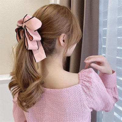 2022 Summer Girl Dulce Multi-strat Fundă Banana Agrafă de păr Barrette Retro Houndstooth Gheare de păr Elegantă Accesorii de păr pentru femei