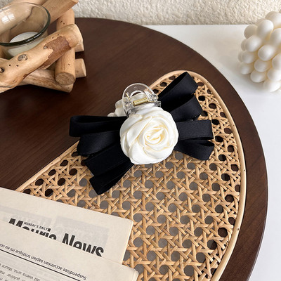 Gheare Păr Agrafe Clemă Pentru Femei Fată Camelie Camelie Floral Perla Coreeană Handmade Moda Accesorii Cap