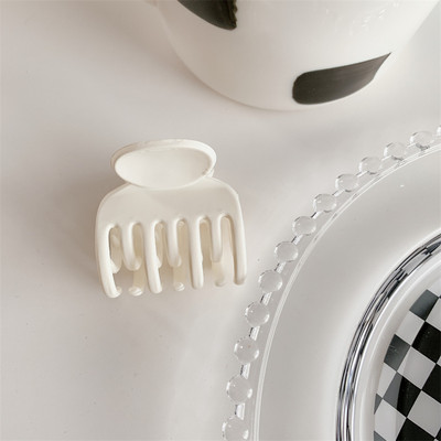 2022 m. Korėjos mažo dydžio vientisos spalvos arklio uodegos laikikliai susegta plaukų letenėlė mergaitei Barrette Crab plaukų segtukas galvos apdangalas, moteriškas plaukų aksesuaras