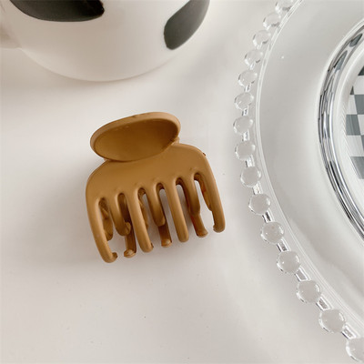 2022 m. Korėjos mažo dydžio vientisos spalvos arklio uodegos laikikliai susegta plaukų letenėlė mergaitei Barrette Crab plaukų segtukas galvos apdangalas, moteriškas plaukų aksesuaras