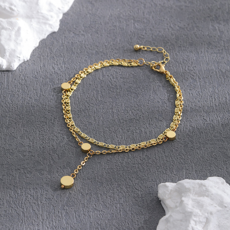 Madingos vasaros širdies kulkšnies apyrankės moterims Metalo žvaigždė Moon Peach Charm Boho kulkšnių grandinėlė ant kojų paplūdimio basomis basomis papuošalai