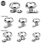 10vnt/part G23 Titanium Piercing Micro Dermal Anchor Base & Tops Skinner Diver Crystal Gem Head Implants Body Piercing Jewelry