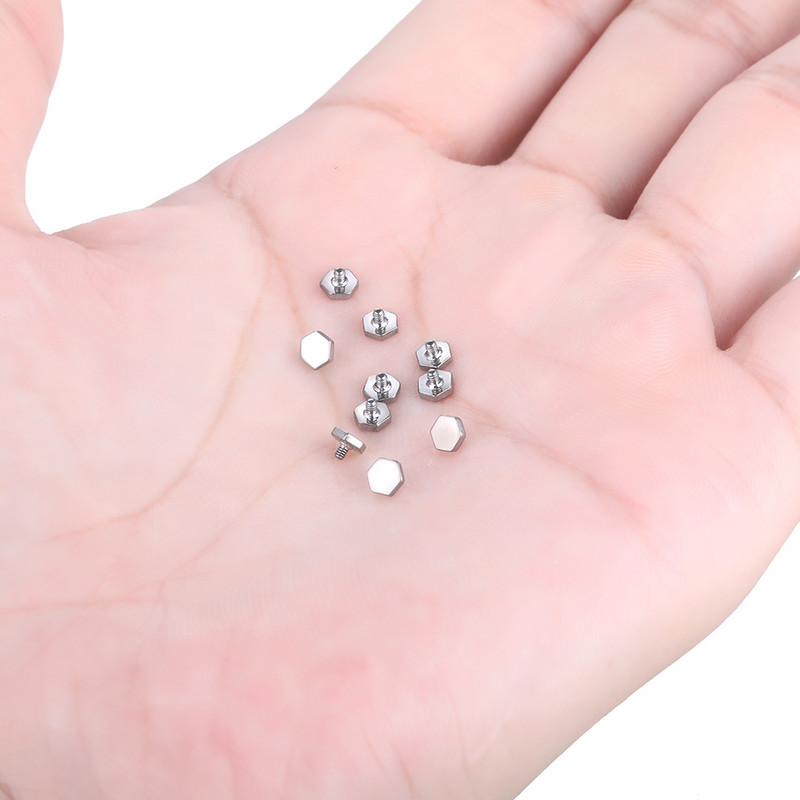 10 buc/lot stea de titan micro piercing dermal inimă luna ancoră dermică top piele scafandru suprafață piercing Daith Helix bijuterii sexuale