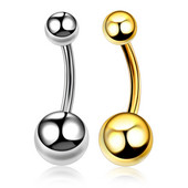 Reducere 1PC G23 titan curbat Barbell Piercing pentru buric Inele pentru buric Piercing pentru corp Nombril Ombligo Bijuterii 14g