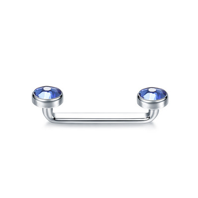 1PC Piercing din titan 14G Filet Intern Cristal CZ Bara de Suprafață Barbell Industrială Micro Ancore Dermale Inele Sex Bijuterii pentru corp