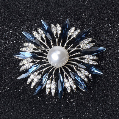 Noua Brose Cristal Floarea Soarelui Pentru Femeie Petrecere Nunta Aliaj Corsaj Pin Accesorii Esarfa Brosa Cadou