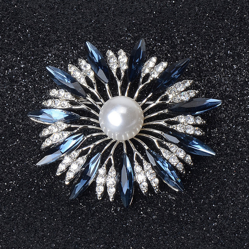 Noua Brose Cristal Floarea Soarelui Pentru Femeie Petrecere Nunta Aliaj Corsaj Pin Accesorii Esarfa Brosa Cadou